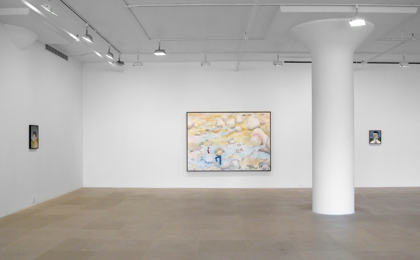 Installation view, Versäumt, Probleme zu bewältigen—aus Angst!, Greene Naftali, New York, 2007