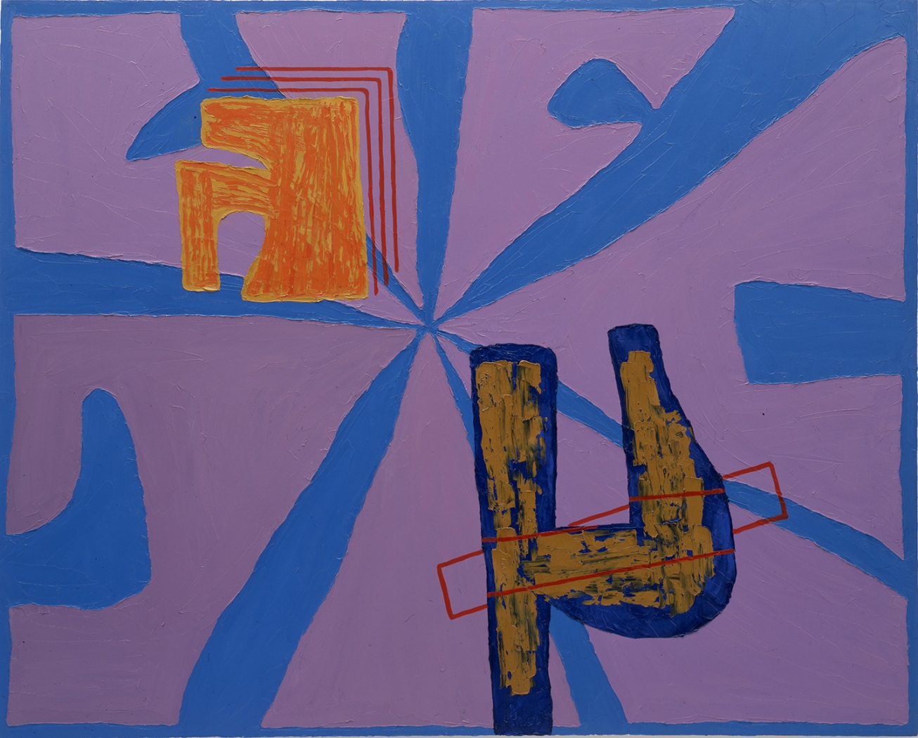 Jonathan Lasker, 3 Card Monte, 1984