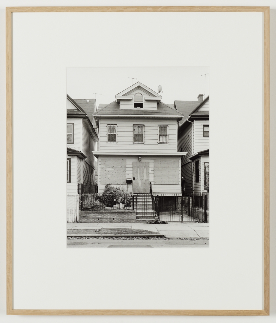Joachim Koester, Some Boarded Up Houses, Queens #5, 2009-2013, Silver gelatin print, 27 x 22 5/8 inches (68.6 x 57.5 cm)