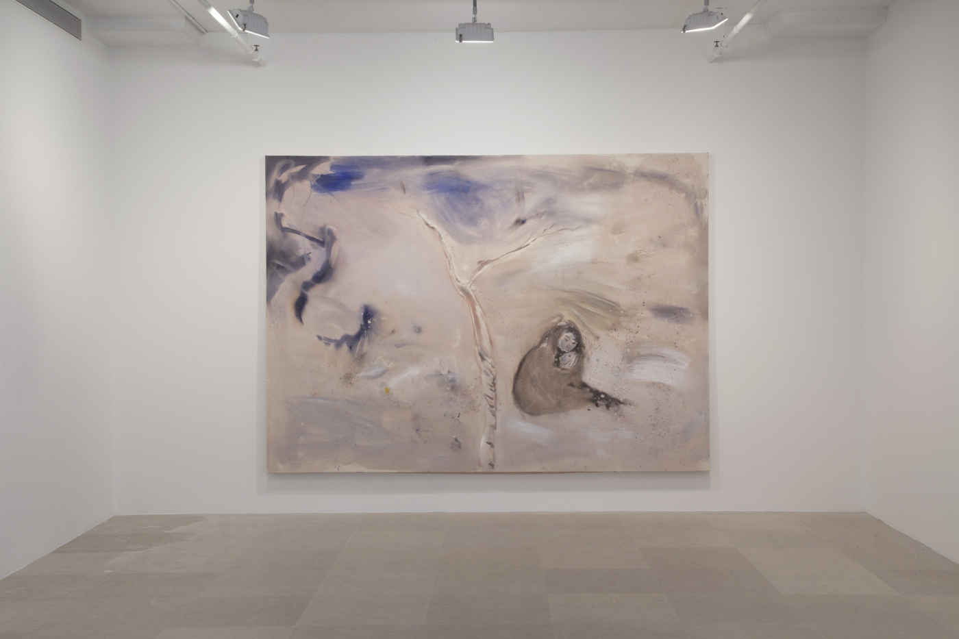 Gretchen and Child, 2010, Acrylic on canvas, 90 1/2 x 126 inches, Installation view, Greene Naftali, New York, 2011