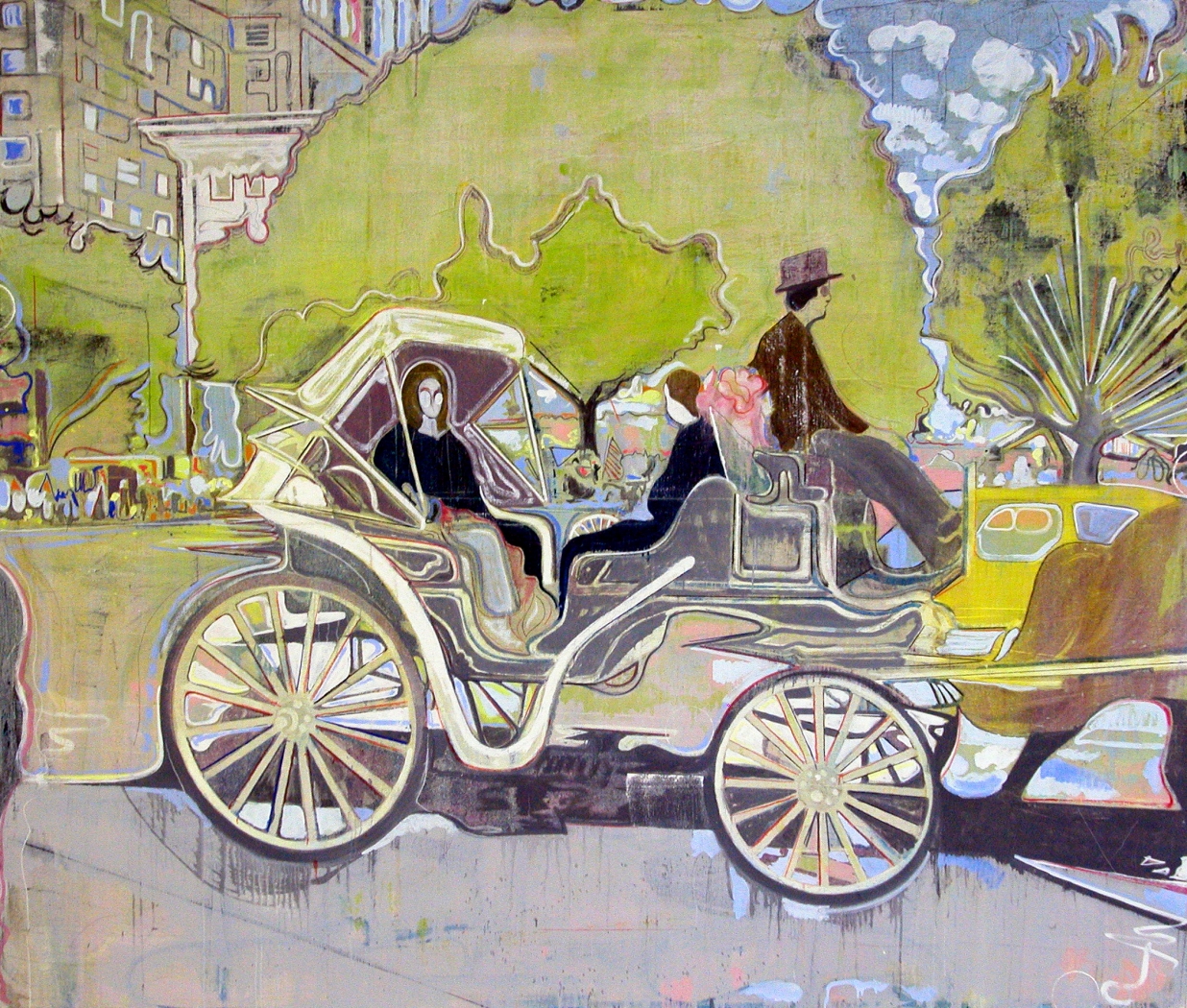 Untitled, 2005, mixed media on paper, 19 1/2 x 13 inches