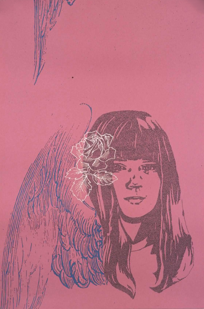 Pink (I really feel for her), 2002, Ink and acrylic on paper, 30 3/4 x 20 3/4 inches
