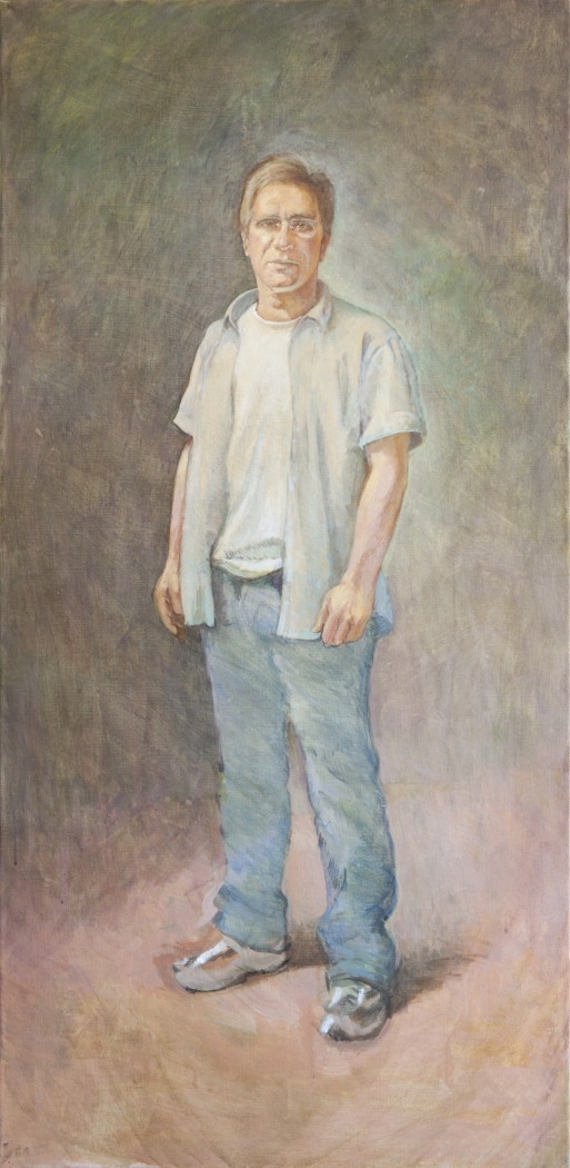 Michael Fullerton, Gordon Jarvie, Soldier Special Forces (Glasgow 2010), 2013, Oil on linen, 68 7/8 x 33 5/8 inches