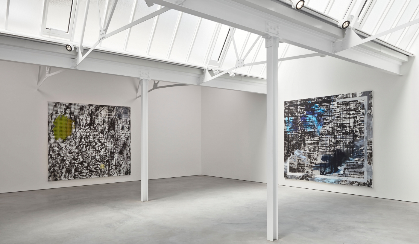 Jacqueline Humphries, Installation view, Stuart Shave/Modern Art, London, 2014