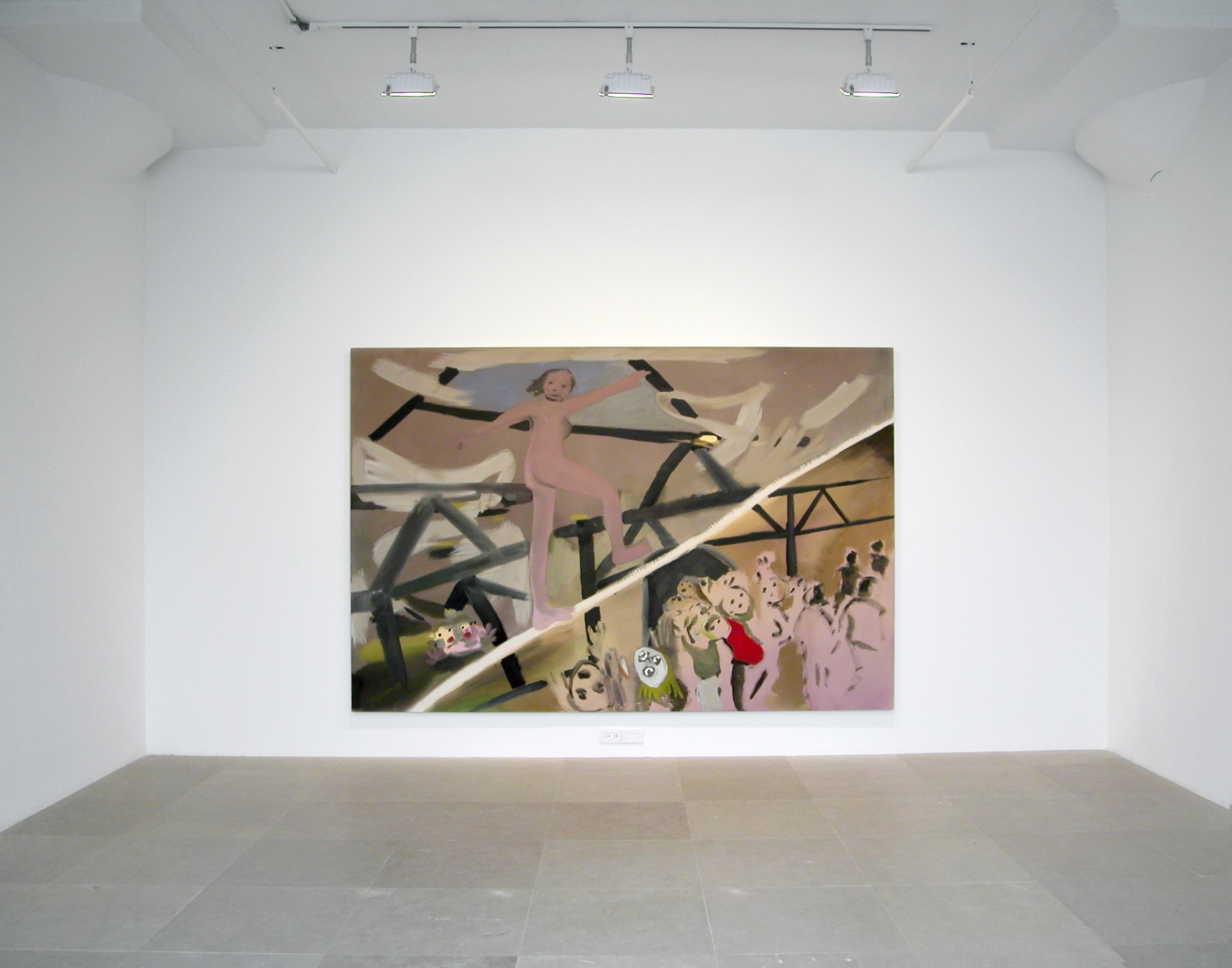 Zarathrustra, 2007, Acrylic on canvas, 79 x 118 inches, Installation view, Greene Naftali, New York, 2007