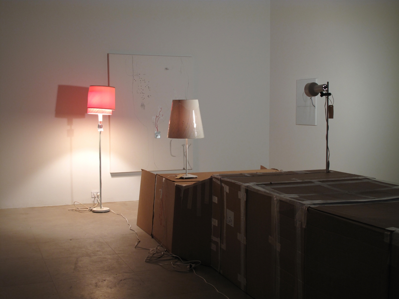 Installation view, 18INIQITIES, Greene Naftali, New York, 2008
