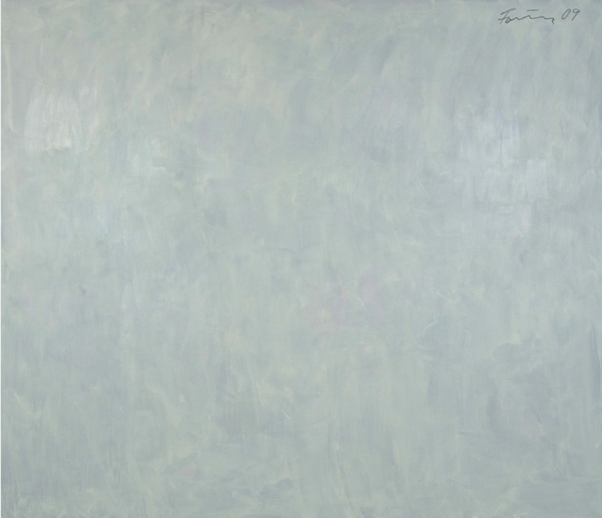 Günther Förg Untitled, 2009 Acrylic on canvas 76 3/4 x 88 5/8 inches (194.9 x 225.1 cm)