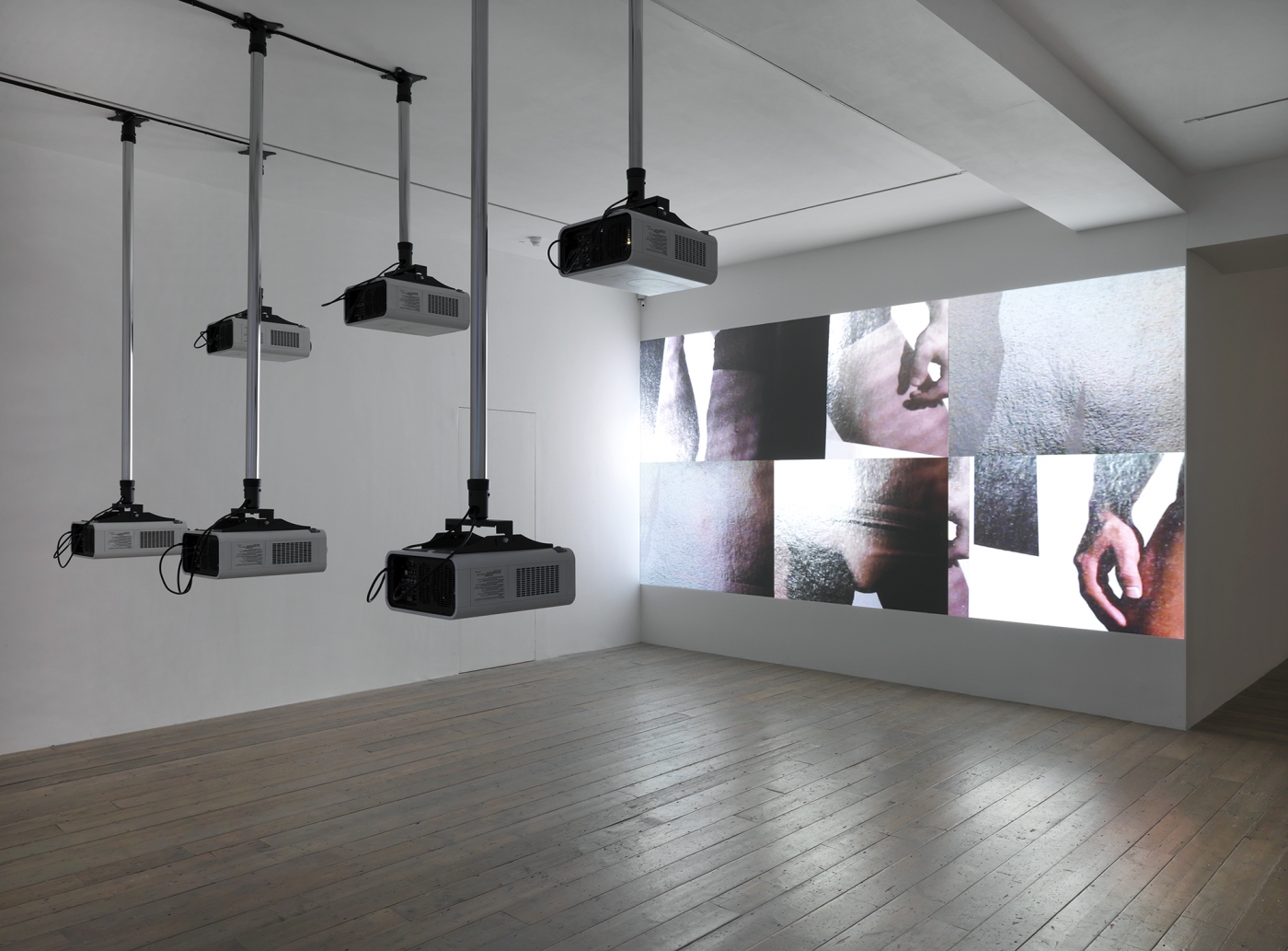 Installation view, Hilary Lloyd, Raven Row, London, 2010