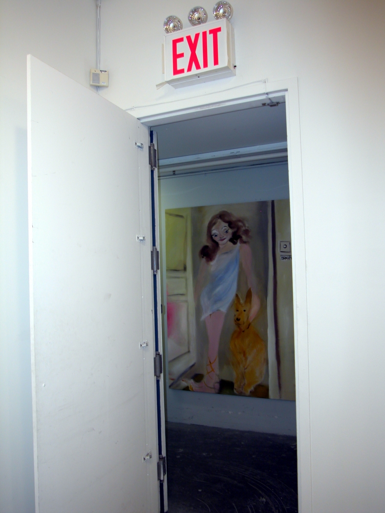 Goddess in the Doorway (Creativity), 2005, acrylic on canvas, 70.87 x 54.72 inches, Installation view, Greene Naftali, New York, 2005