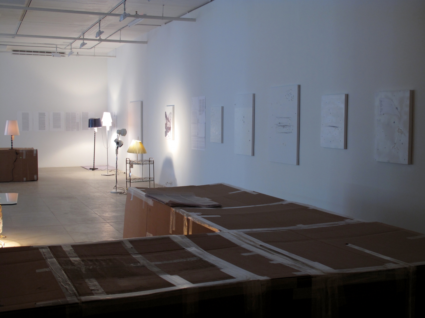 Installation view, 18INIQITIES, Greene Naftali, New York, 2008