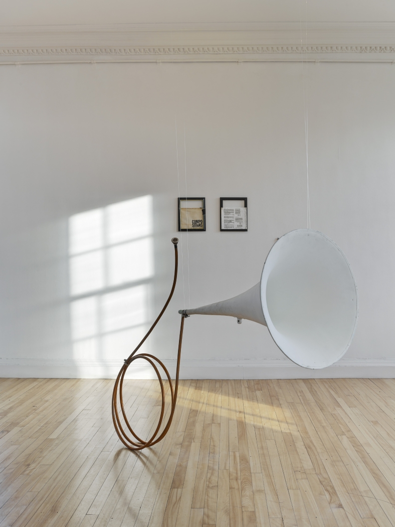 Tony Conrad, Installation view, Tony Conrad: Invented Acoustical Tools 1969-2014, Inverleith House, Royal Botanic Garden, Edinburgh, 2014