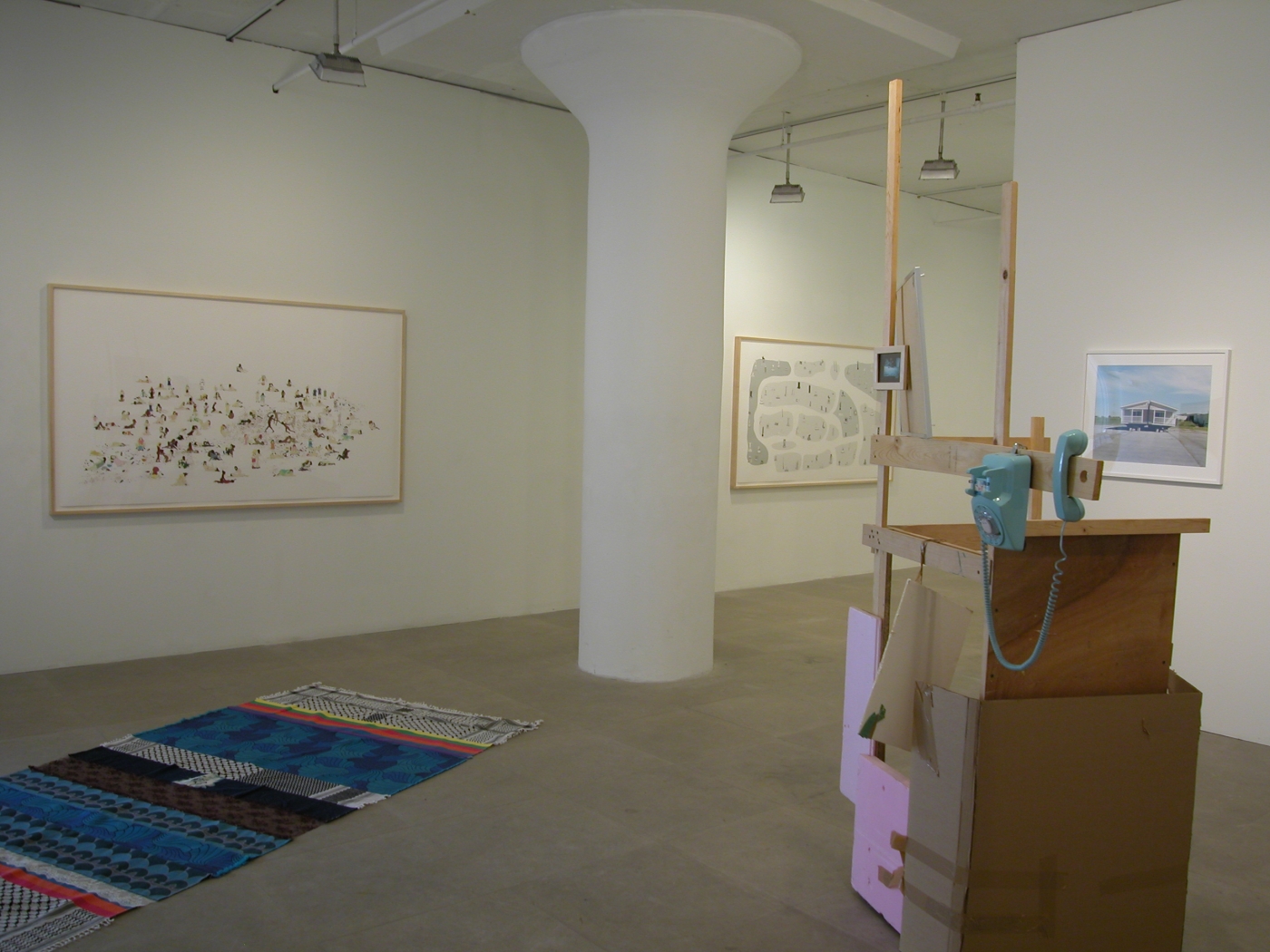 Installation view, American Idyll, Greene Naftali, New York, 2004