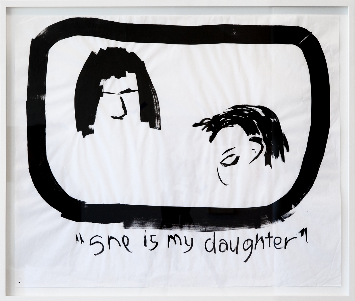 Antoine Catala TV Doodle (Castle - ABC - 8.10.09), 2009 Marker on paper Paper: 27 x 32 1/2 inches (68.6 x 82.6 cm) Frame: 29 x 35 1/8 inches (73.7 x 89.2 cm)