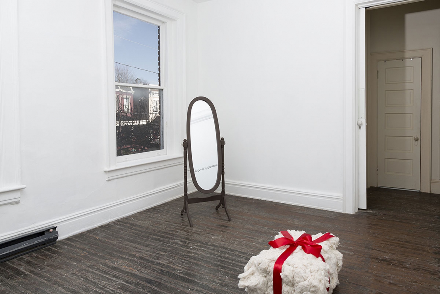 Aria Dean, Installation view, Gut Pinch, The Sunroom, Richmond, 2017