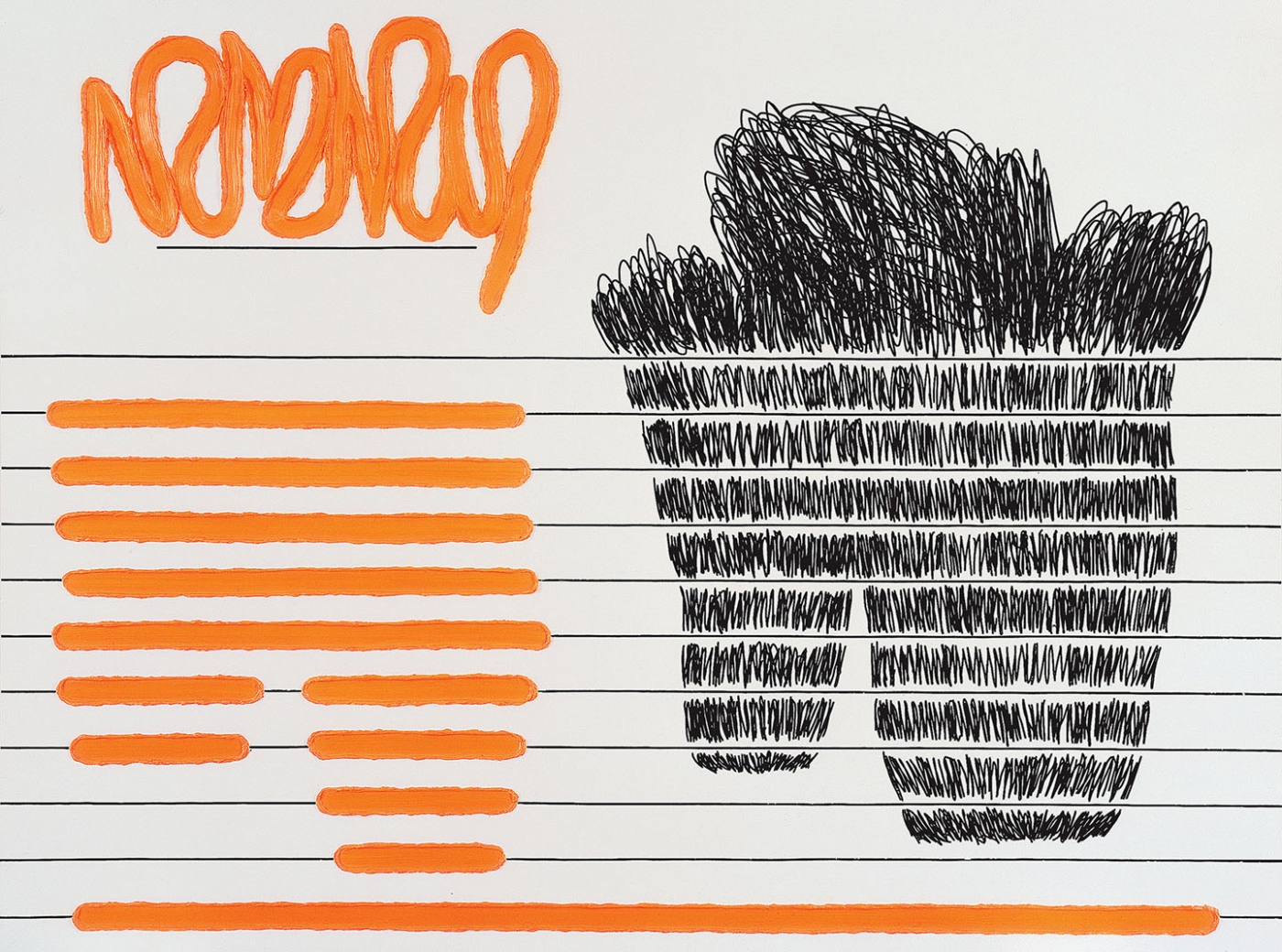 Jonathan Lasker, Nearly Soul, 1996