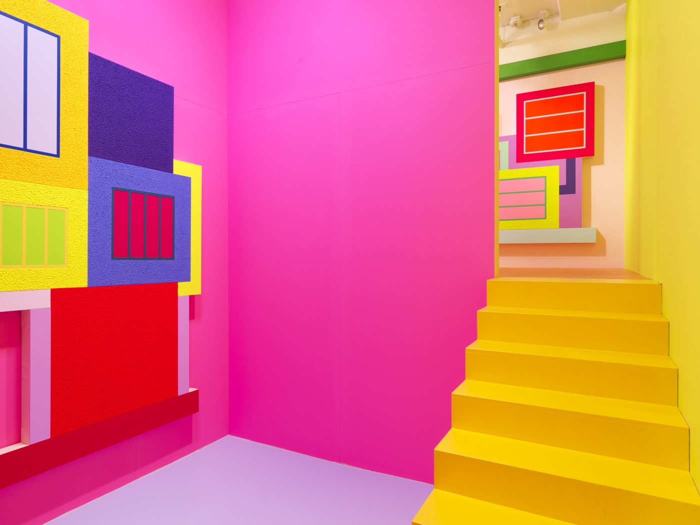 Peter Halley, Installation view, Heterotopia II, Greene Naftali, New York, 2019
