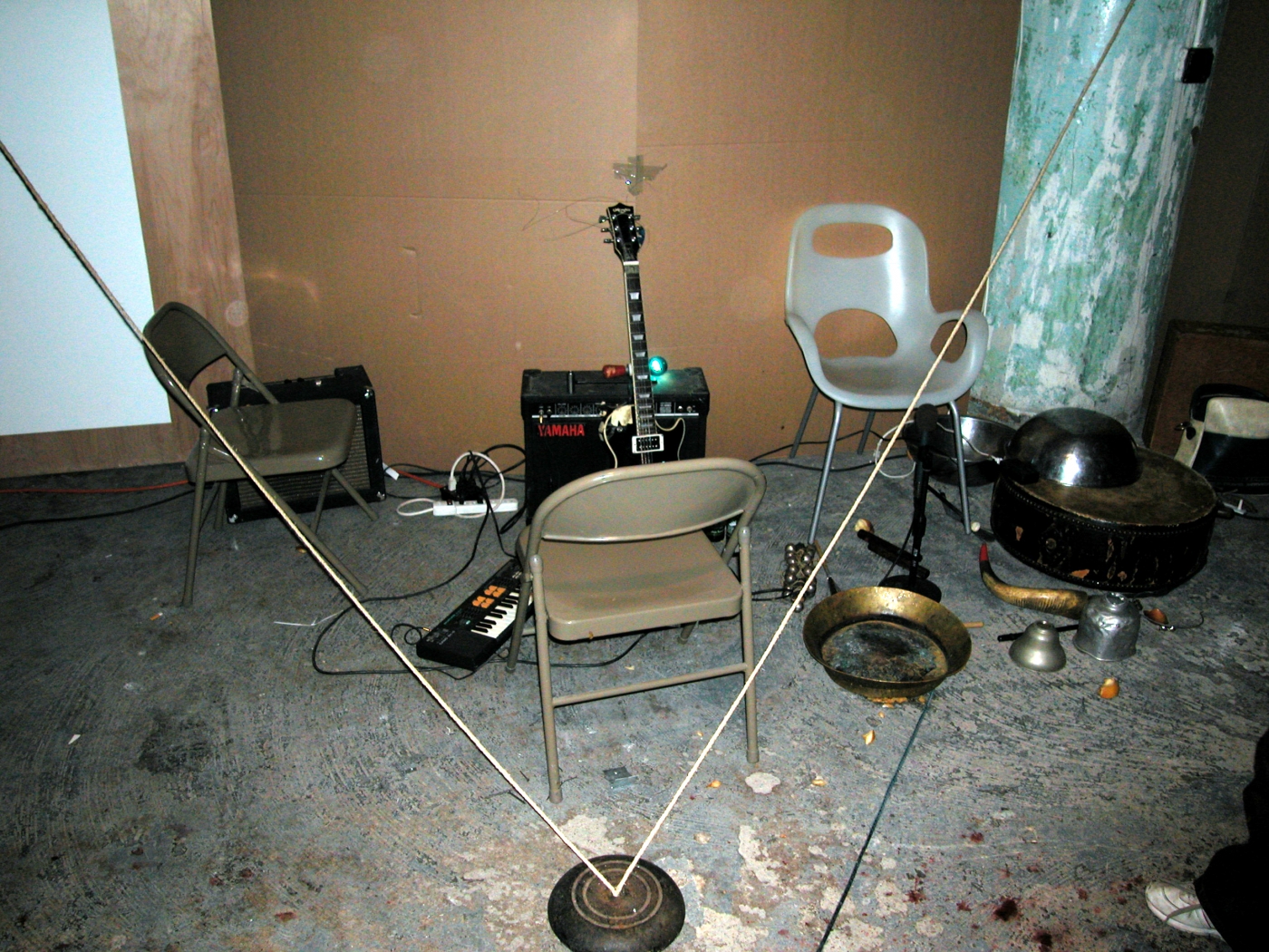 The No-Neck Blues Band, The Collective Imaginings of Quantarenius, Cook, & Co., Performance view, Greene Naftali, New York, 2005