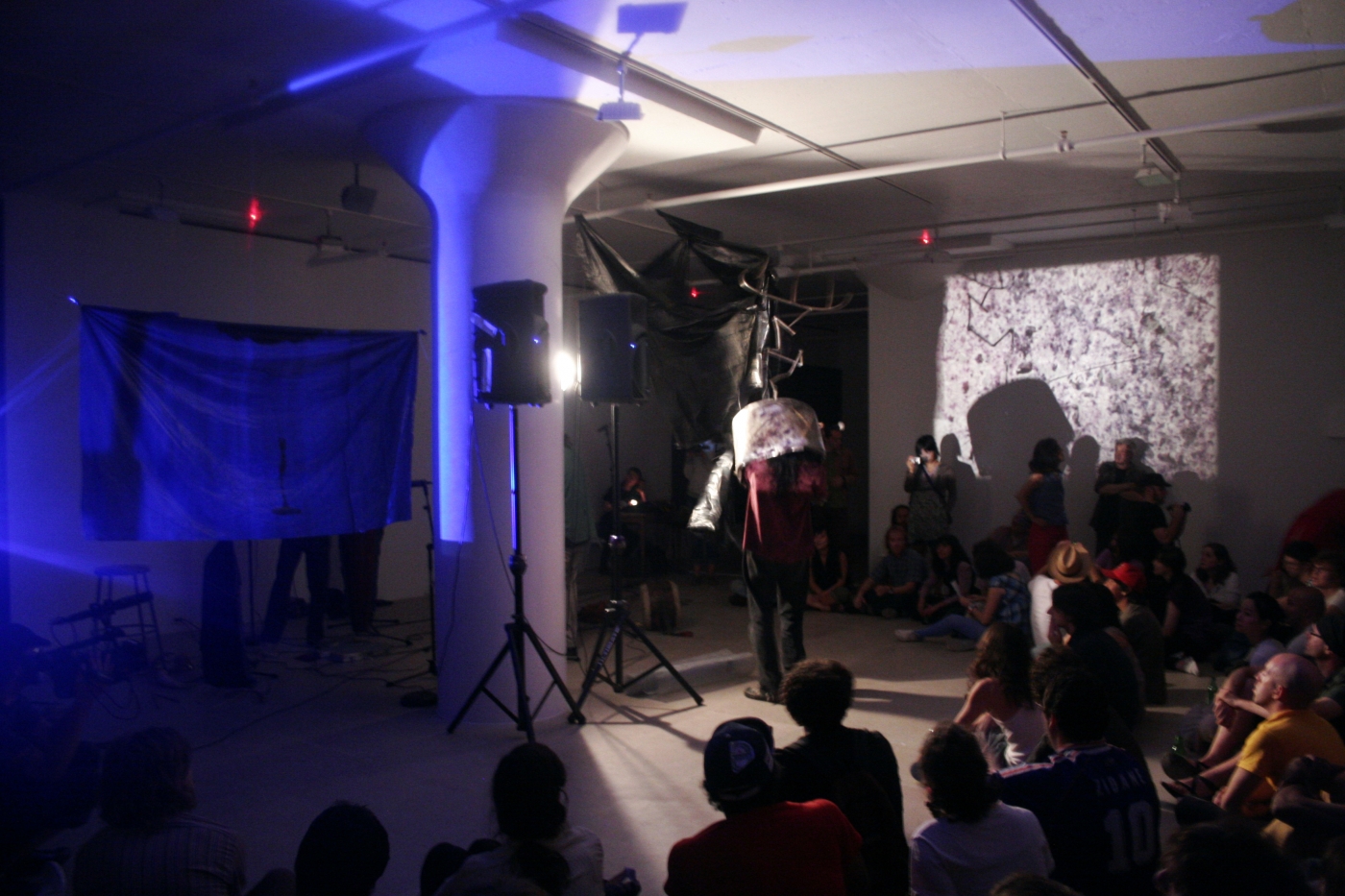 Performance view, No Neck Blues Band, Greene Naftali, New York, 2007