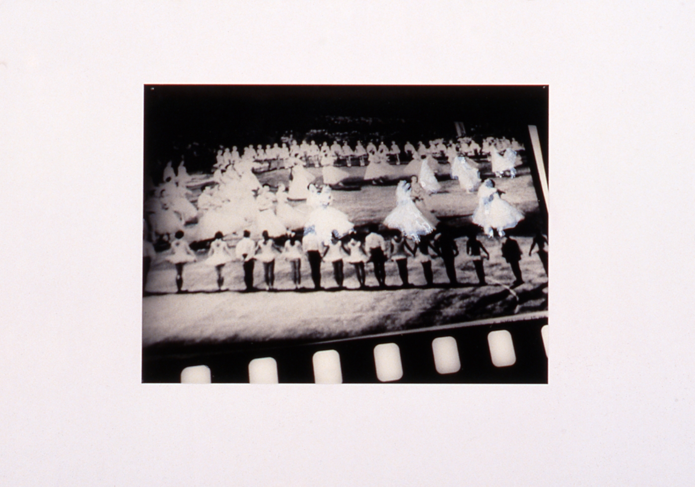Josef Strau, Nazis for Suburbia, 1999, Photograph/mixed media, glass frame,11 3/4 x 19 3/4 inches