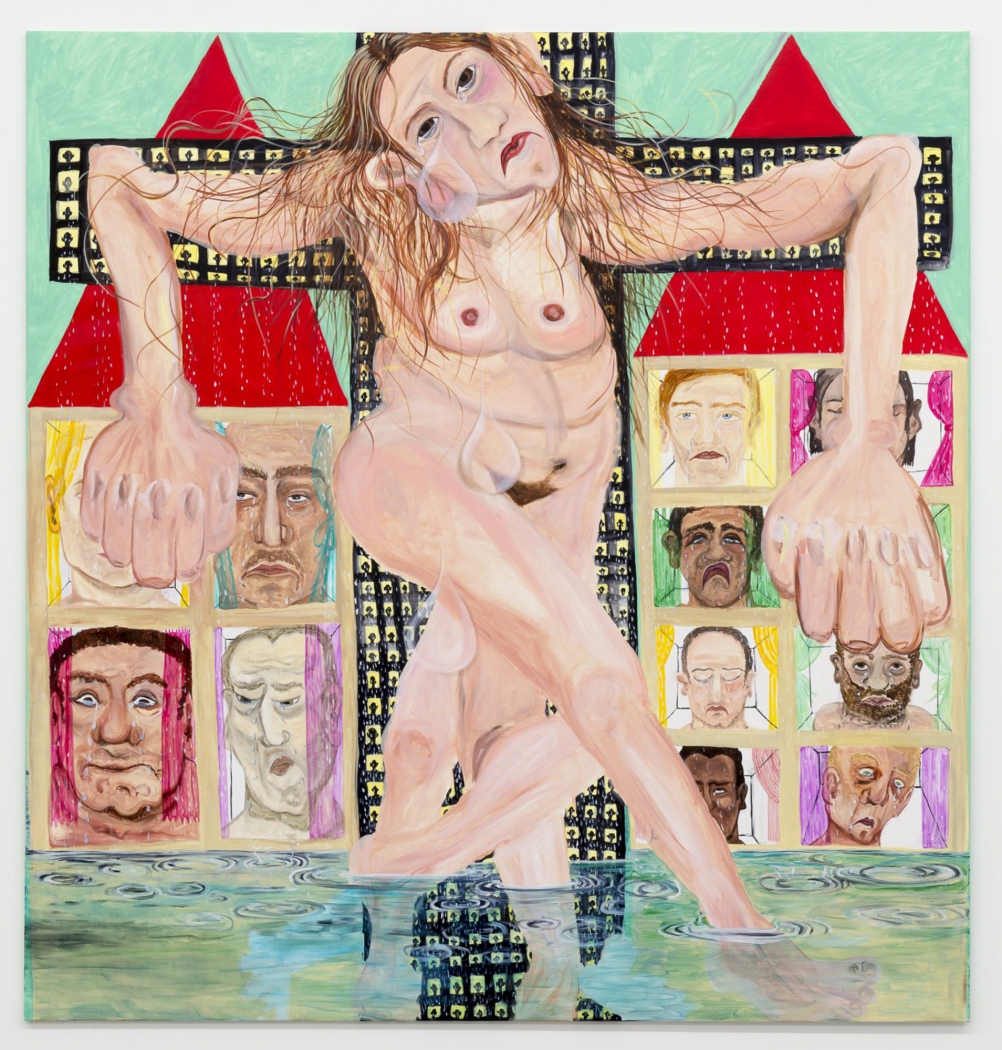 Jana Euler, Female Jesus crying in public, 2015