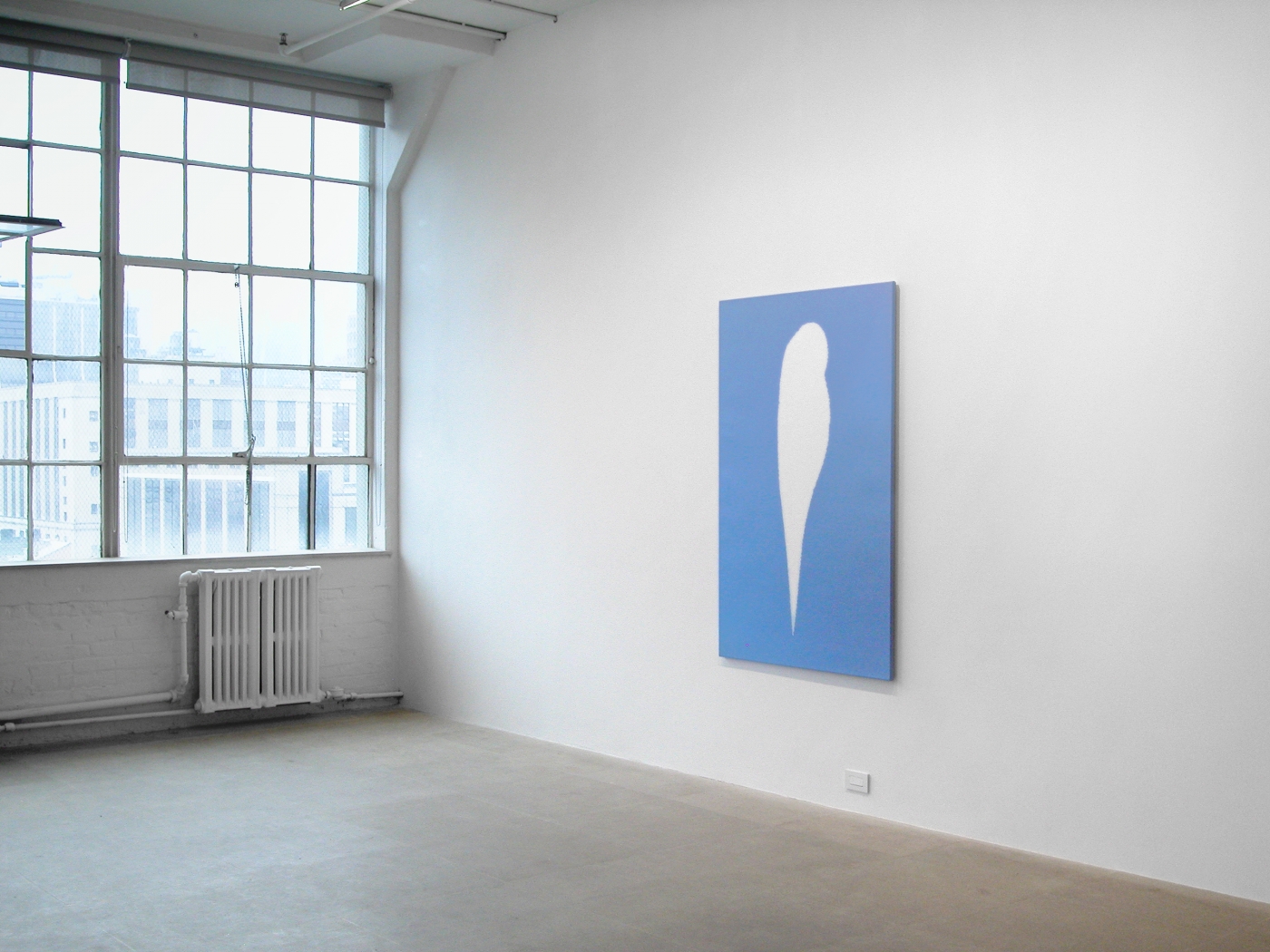 Study H.M., 2002, Oil on canvas, 59.25 x 37.5 inches, Installation view, Greene Naftali, New York, 2008