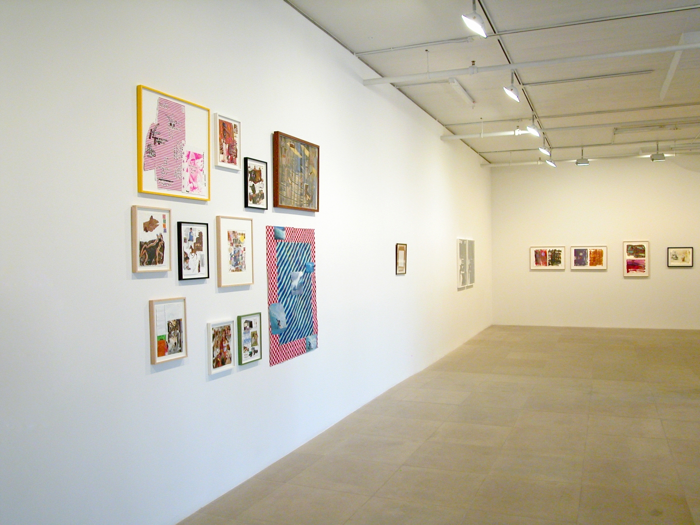Installation view, Works on Paper & Ricci Albenda, Greene Naftali, New York, 2008