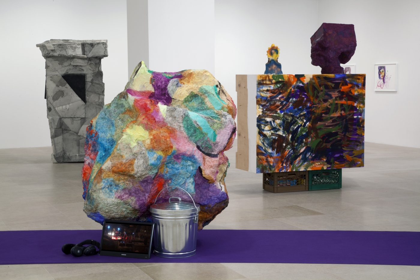Rachel Harrison, Installation view, The Help, Greene Naftali, New York, 2012