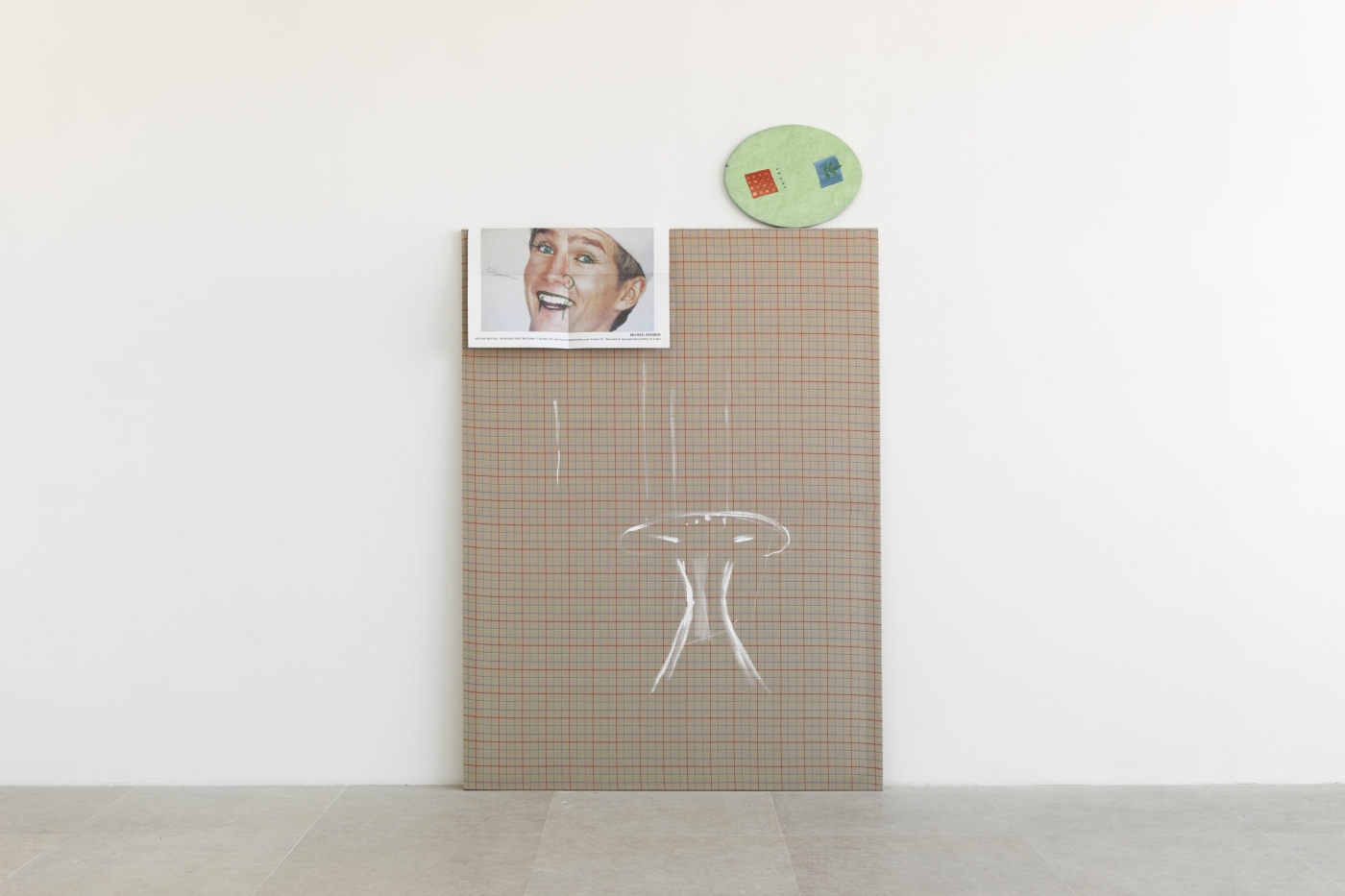 Before You Change Your Mind (Great Artaud), 2003, acrylic and paper on canvas, 60 x 44 inches