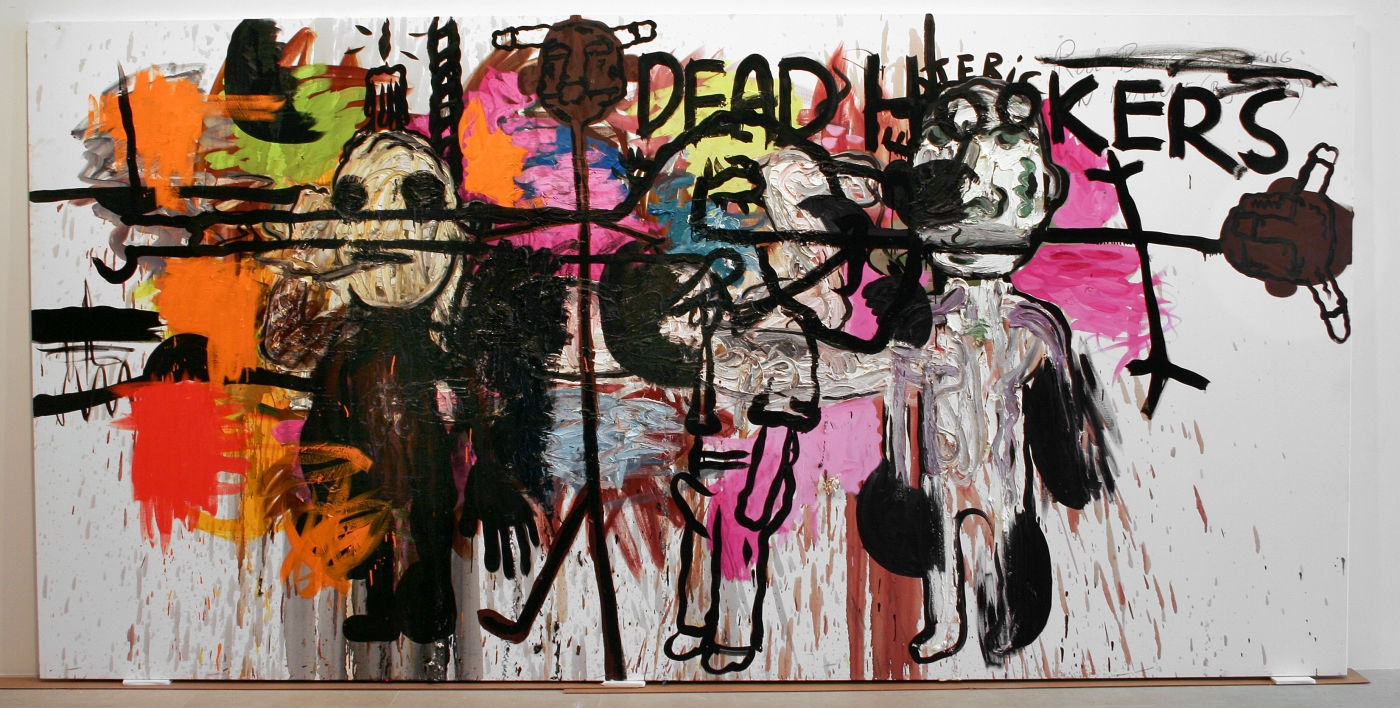 Untitled, 2007, Oil on canvas, 78.74 x 157.48 inches