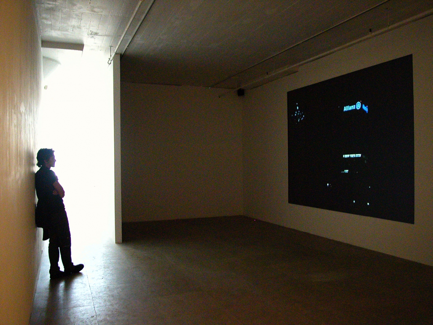Paris, 2004, DVD, 33:30, Installation view, Greene Naftali, New York, 2005