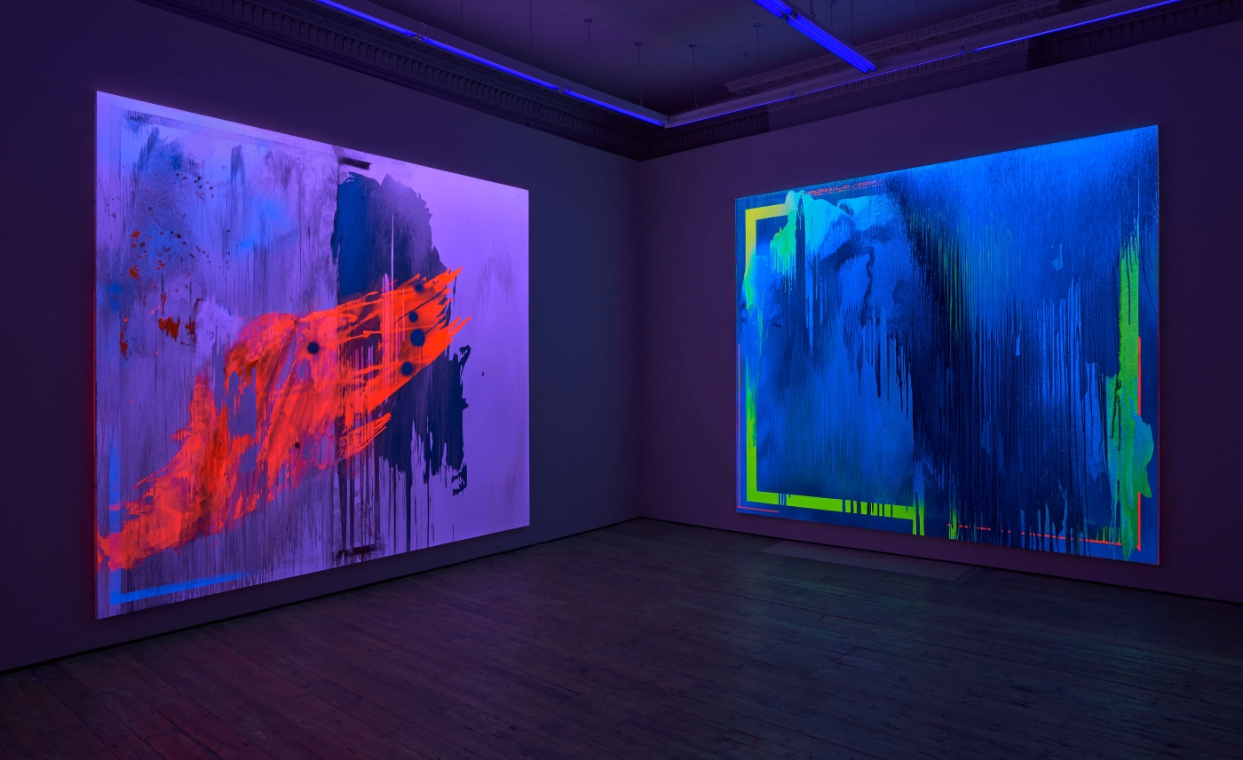 Jacqueline Humphries, Installation view, Stuart Shave/Modern Art, London, 2014