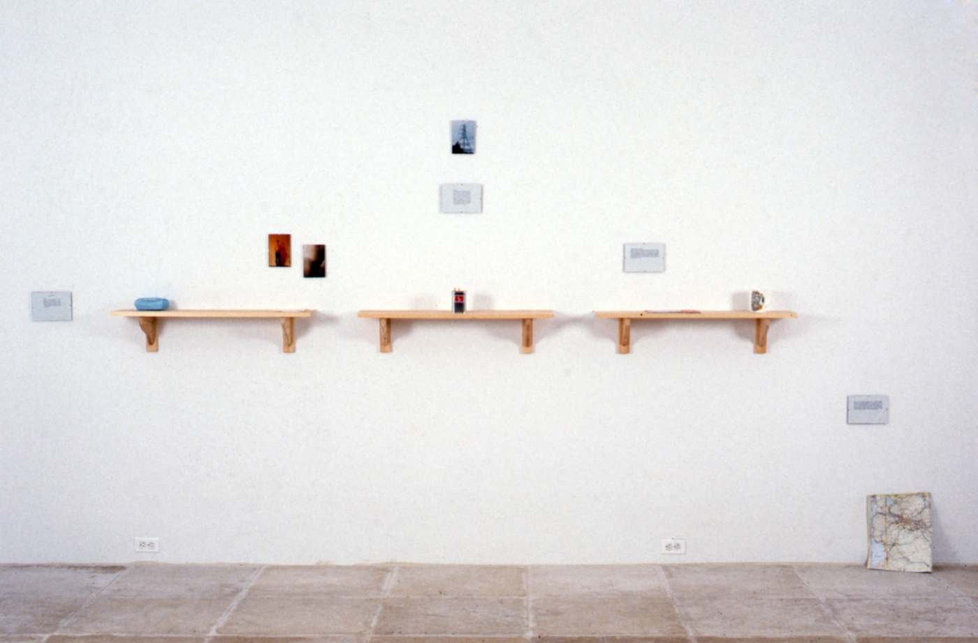 Installation view, Tell Everyone, Greene Naftali, New York, 1995