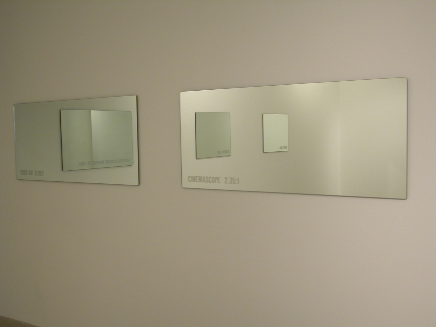 Installation view, Greene Naftali, New York, 2005