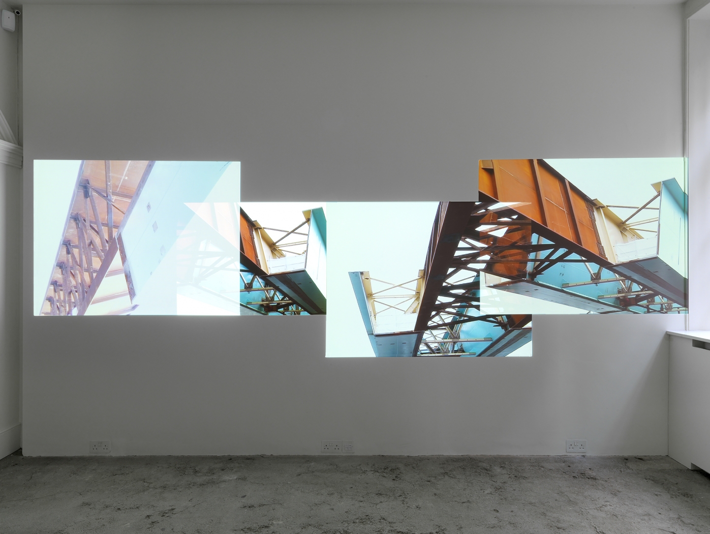 Installation view, Hilary Lloyd, Raven Row, London, 2010