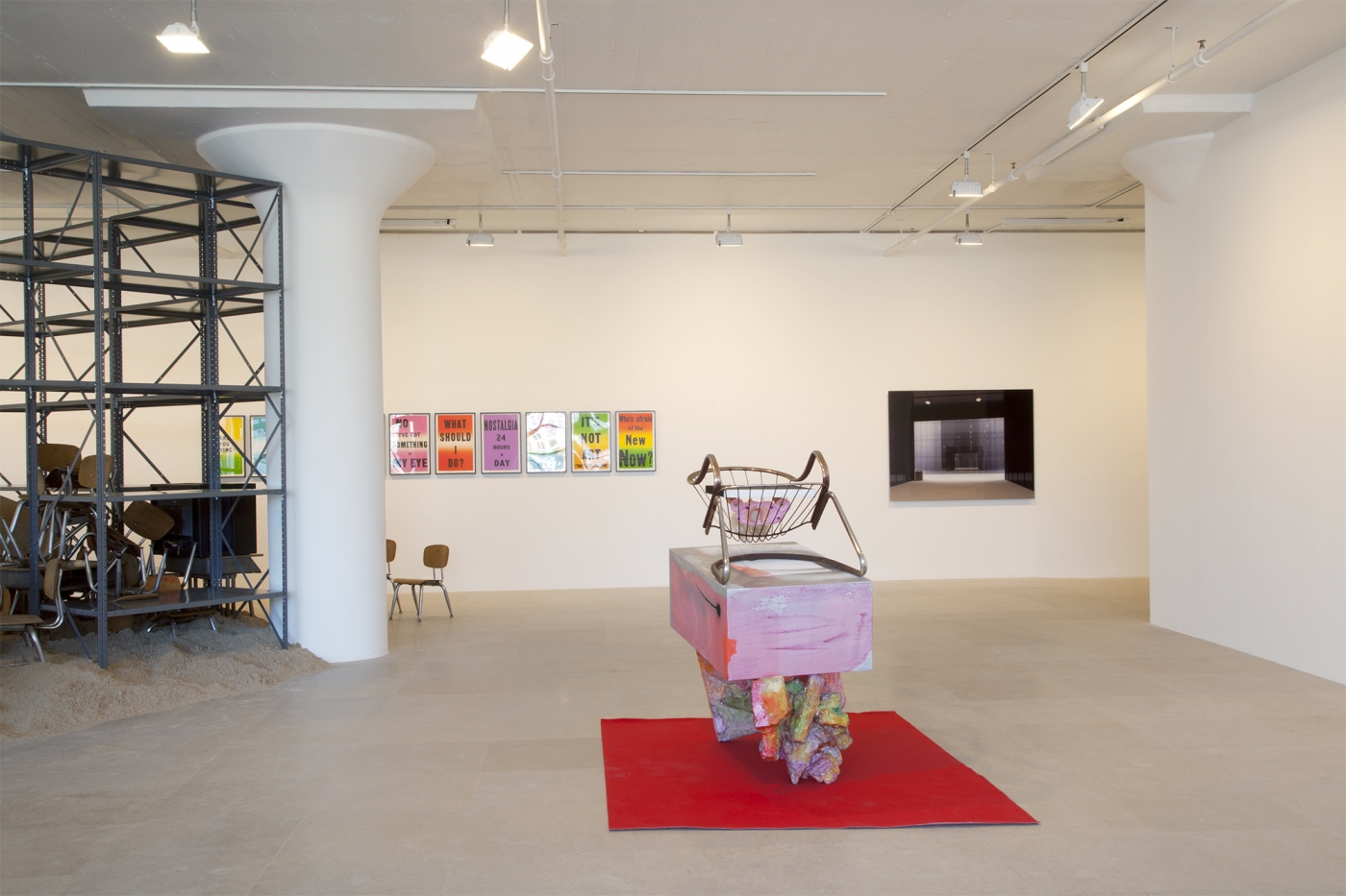Installation view, ENTERTAINMENT, Greene Naftali, New York, 2012
