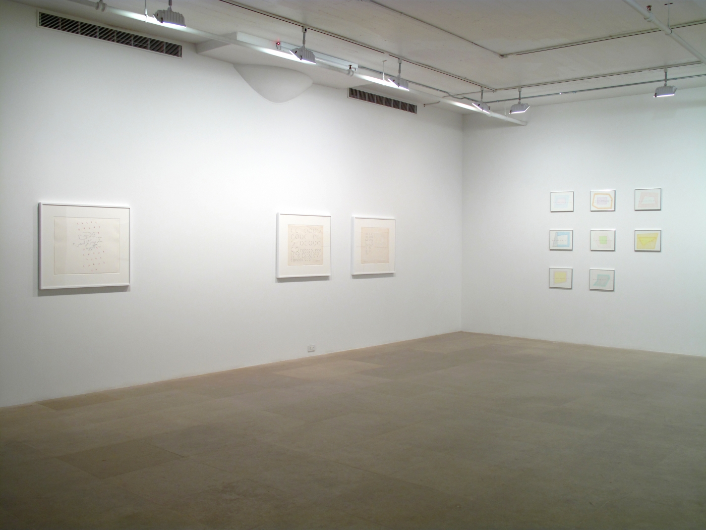 Installation view, Greene Naftali, New York, 2009