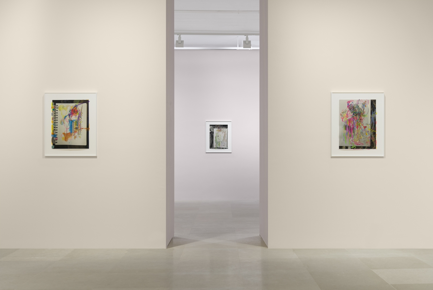 Rachel Harrison, Installation view, Drawings, Greene Naftali, New York, 2020