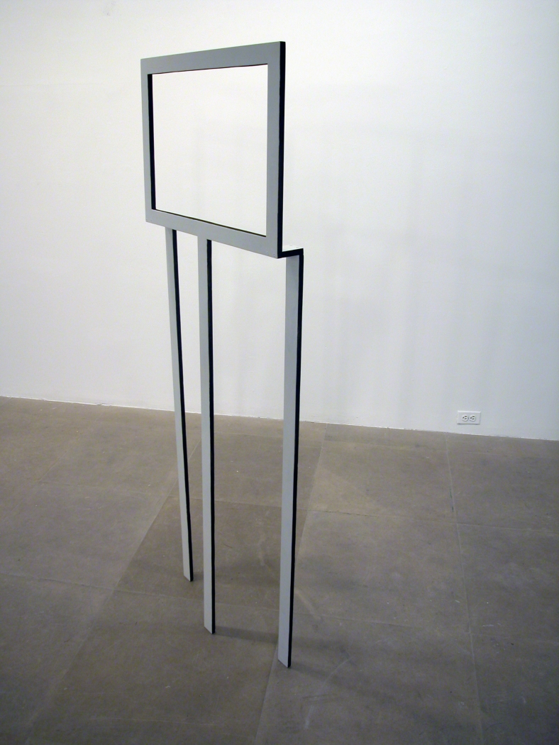 Michaela Meise Rahmen, 2005 wood, stain, paint 67 x 24 1/2 x 3 inches (170.2 x 62.2 x 7.6 cm)