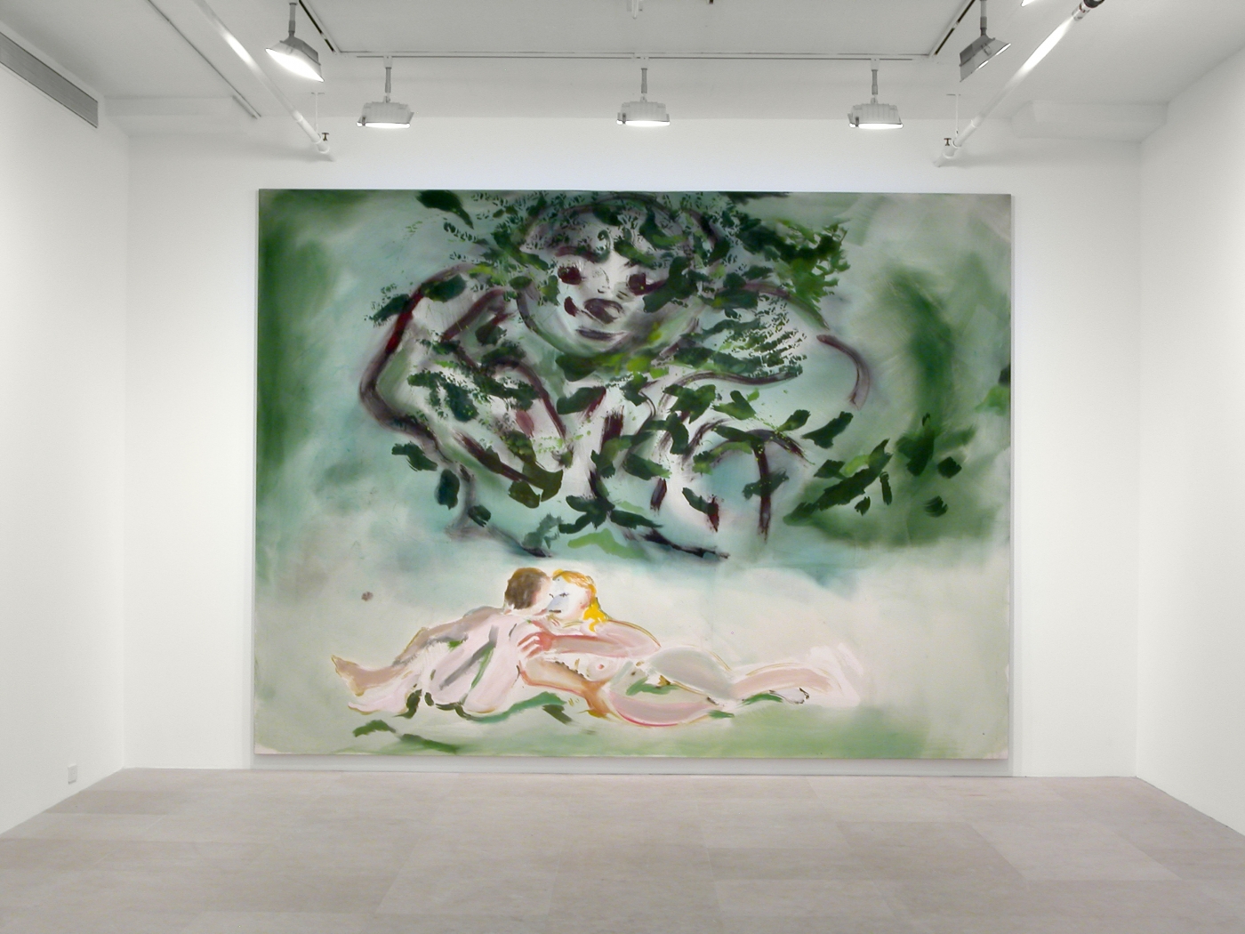 The Green Man (After Kingsley Amis), 2007, Acrylic on canvas, 118 x 158 inches