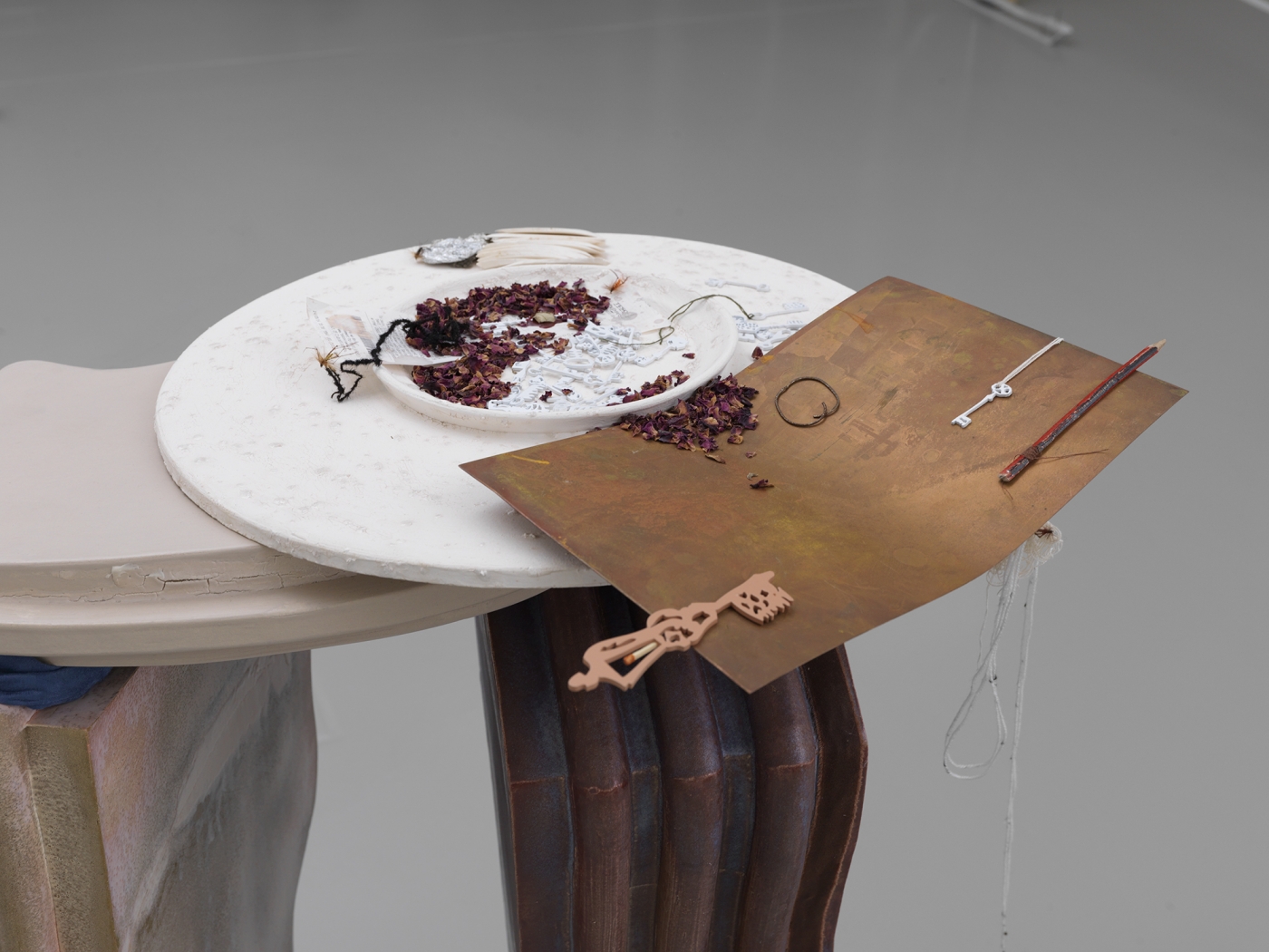 Helen Marten, Long division lunches (Let by), 2014 (detail)