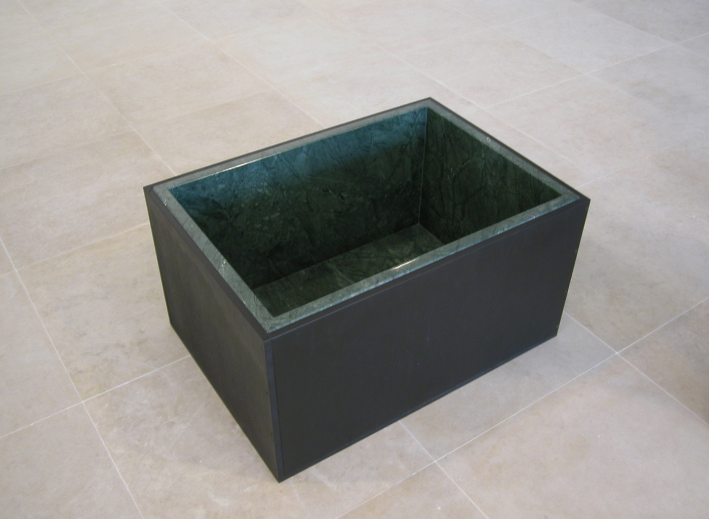 Tomb, 2006, green marble, plywood, 16 3/4 x 33 3/4 x 22 1/2 inches