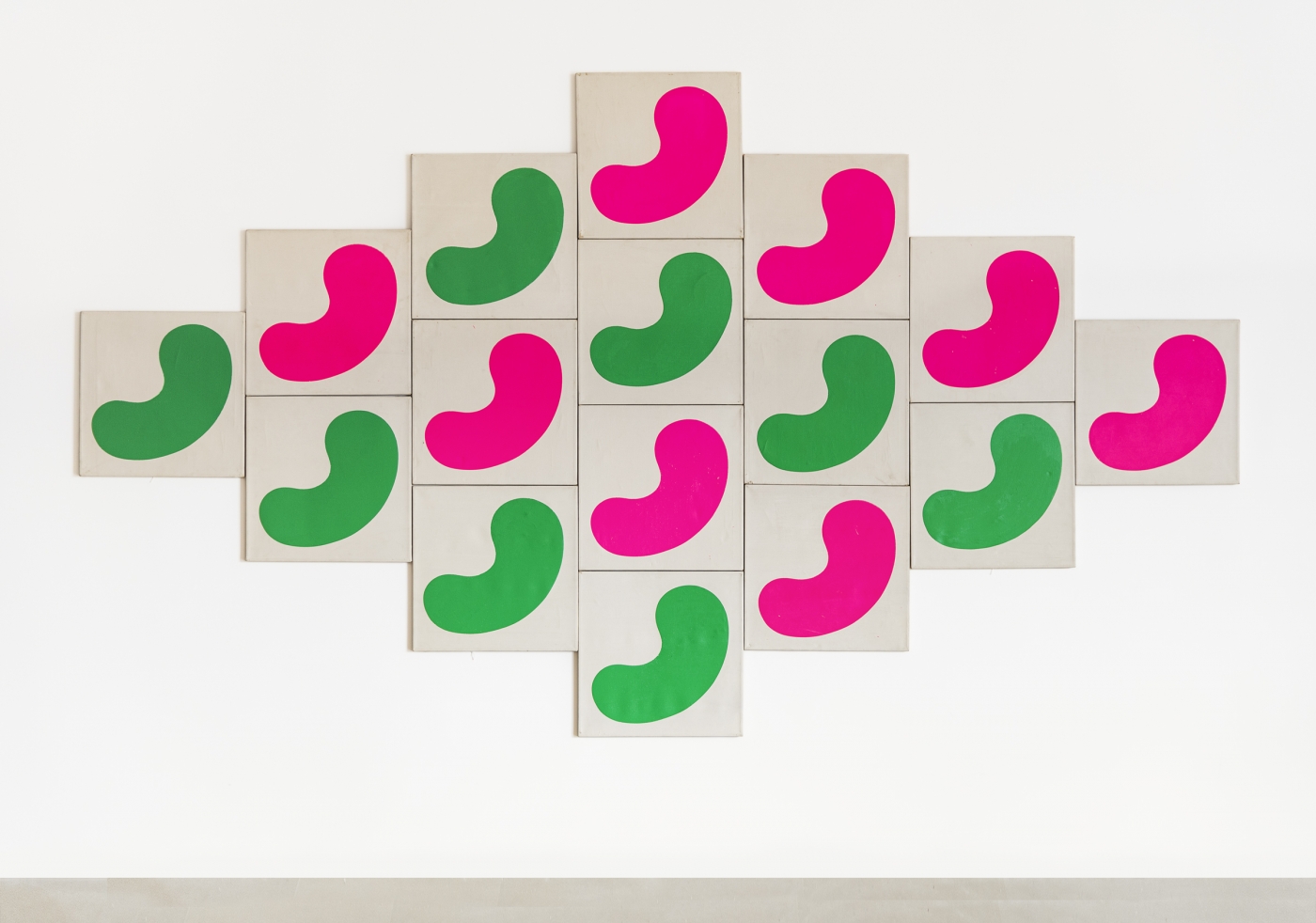 Konrad Lueg Red and Green Thingamajigs, 1966