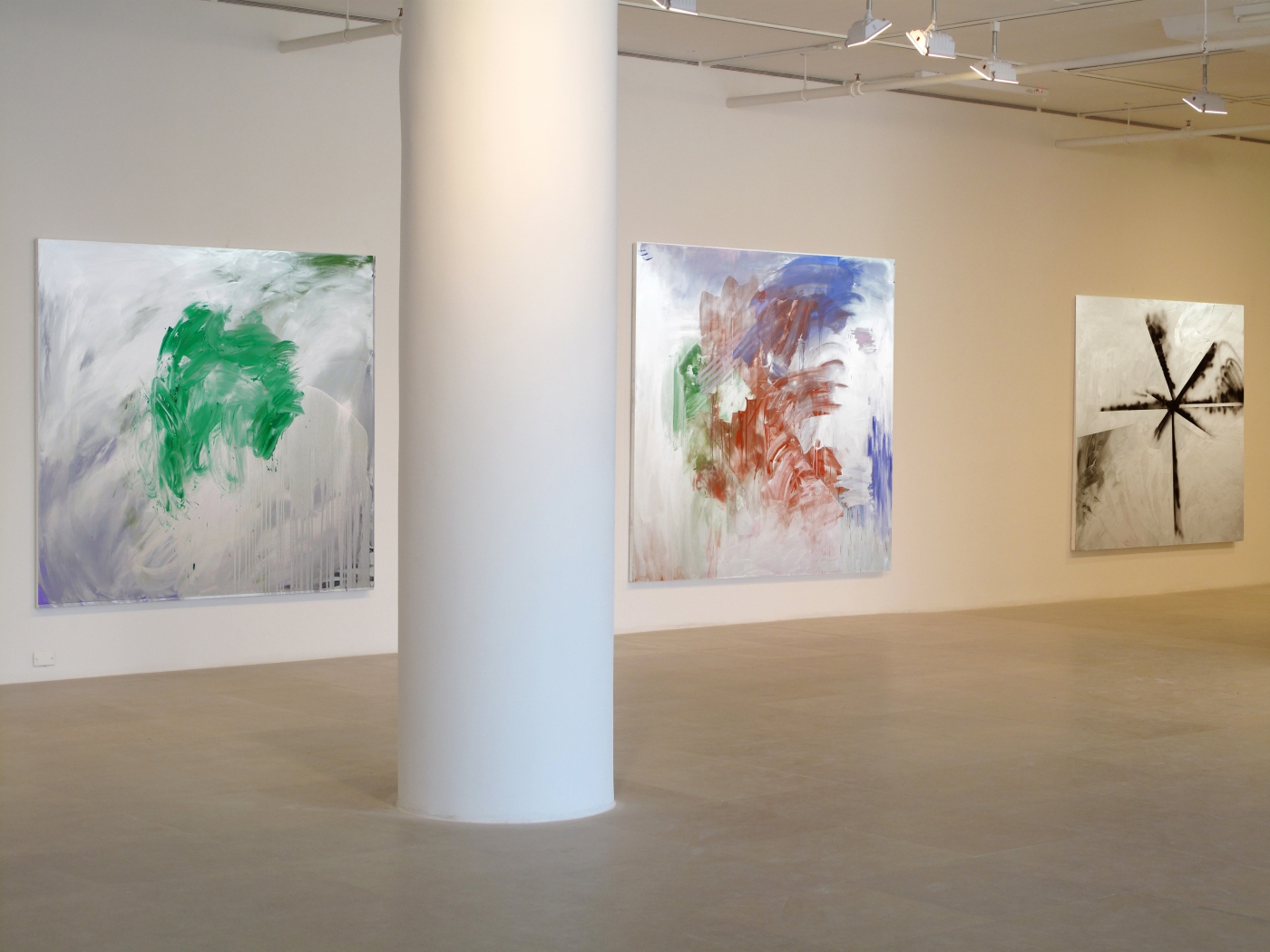 Jacqueline Humphries, Installation view, Greene Naftali, New York, 2009
