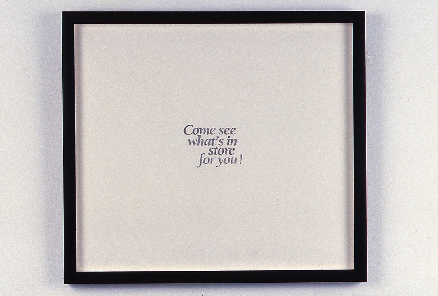 Haim Steinbach, what's in store for you, 1995, graphite drawing on Arches lightweight paper, 15 3/4 x 17 5/8 inches