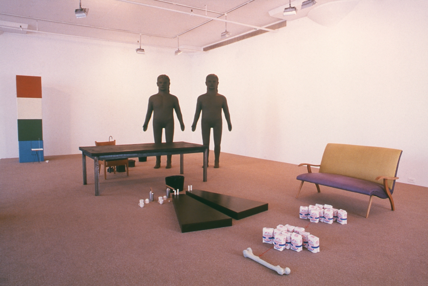 Installation view, Reduced November Room (Fragment from Selfportrait as a Building, reduced to 88%), Greene Naftali, New York, 2000
