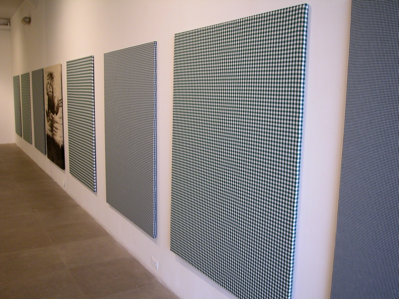 Installation view, Flaggs (Against Nature), Greene Naftali, New York, 2003