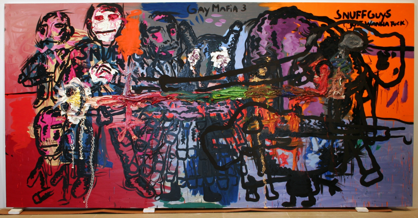 Untitled, 2007, Oil on canvas, 78.74 x 157.48 inches