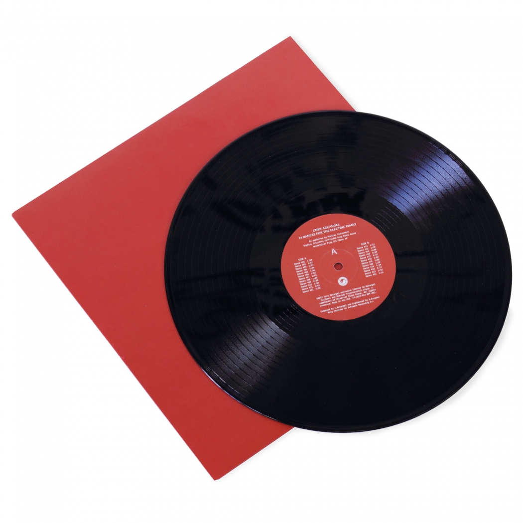 A 12 inch vinyl with red cover.