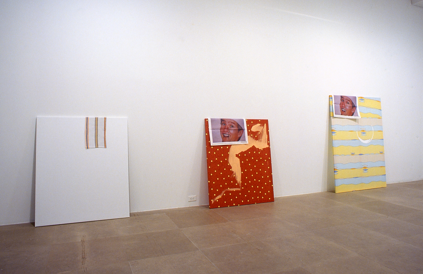 Installation view, Here It Is: The Painting Machine, Greene Naftali, New York, 2003
