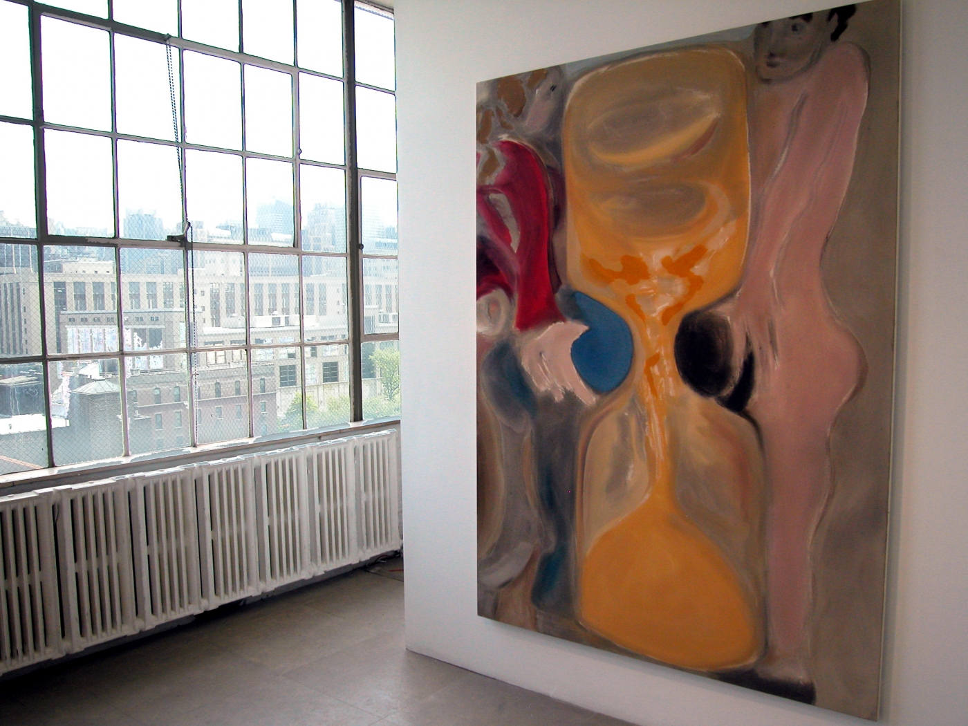 Hourglass (Time is on my Side), 2005, acrylic on canvas, 83.86 x 61.02 inches, Installation view, Greene Naftali, New York, 2005
